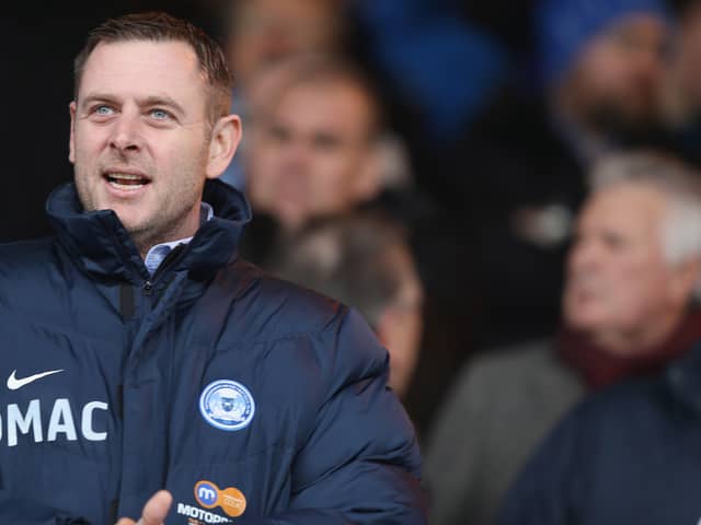 Posh chairman Darragh MacAnthony. Photo: Getty Images.