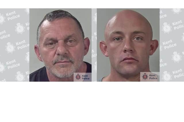 Barry Doughty (left) and accomplice George Higgins (right)