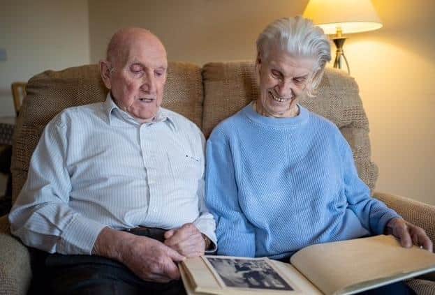 To mark their 70th anniversary Keith bought Sheila a diamond and platinum eternity ring.