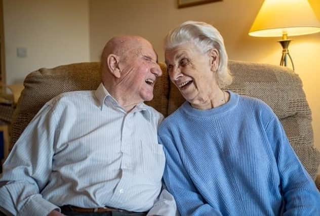 Happy days!  Keith and Sheila Jackson from Stanground - celebrating their 70th Platinum Wedding Anniversary.