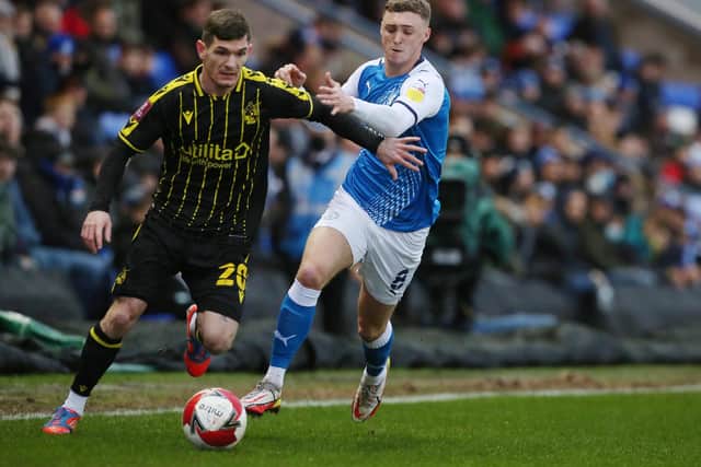 Jack Taylor in action for Posh.