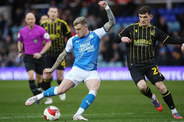 Sammie Szmodics in action for Posh this season. Photo: Joe Dent.
