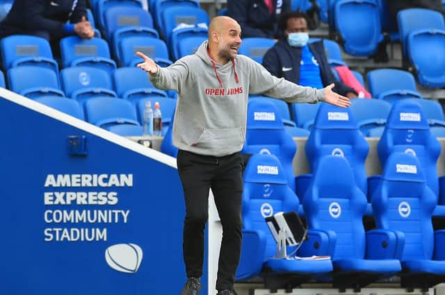 Manchester City manager Pep Guardiola. Photo: Gareth Fuller/Getty Images.