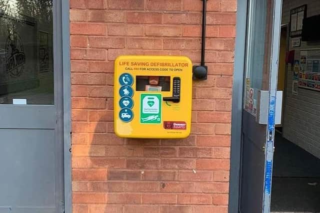The defibrillator has been installed at Planet Ice, Bretton.