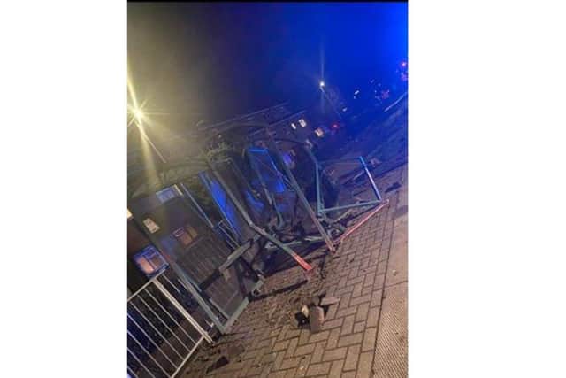 The scene of the crash. pic: Julia Szyputa