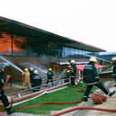 The Fengate greyhound stadium fire.
