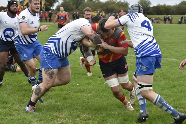 Action from Borough v Lions in October. Photo: David Lowndes.