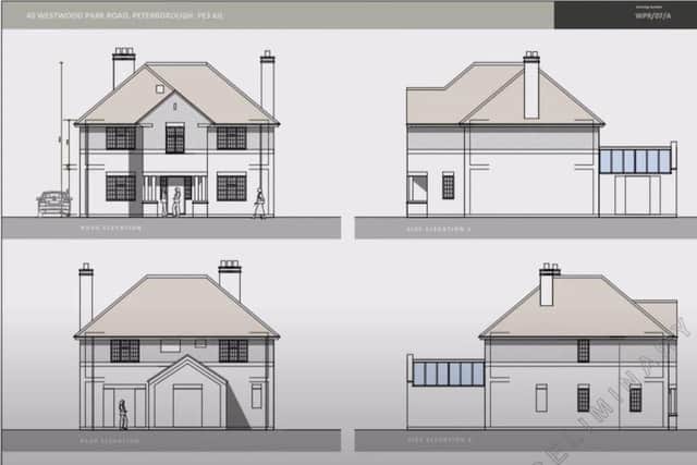 The site and scale of the planned extension.