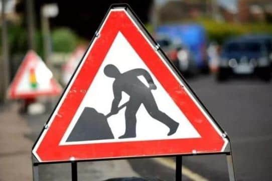 The roadworks started today