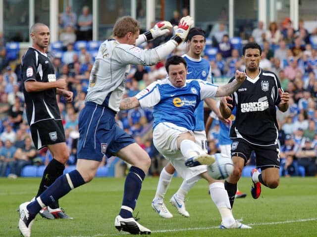 Lee Tomlin scores to make it 7-1 and complete his hat-trick against Ipswich in 2011.