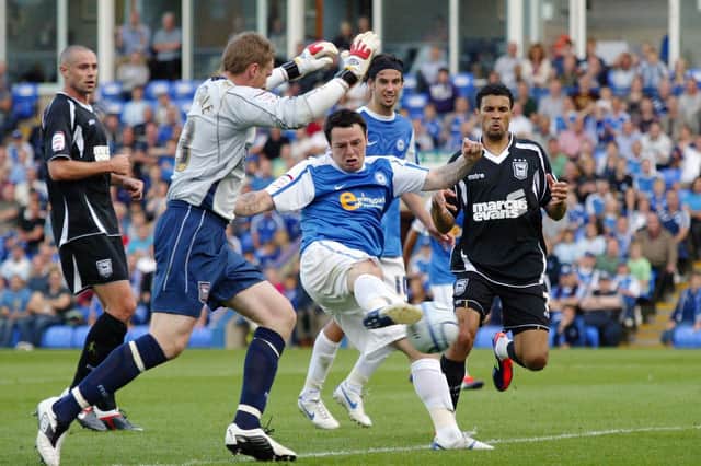 Lee Tomlin scores to make it 7-1 and complete his hat-trick against Ipswich in 2011.