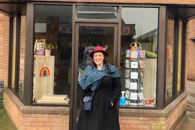 Alicia Kearns outside Baubles.