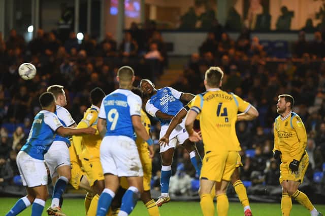 Action from Posh v Reading. Photo: David Lowndes.