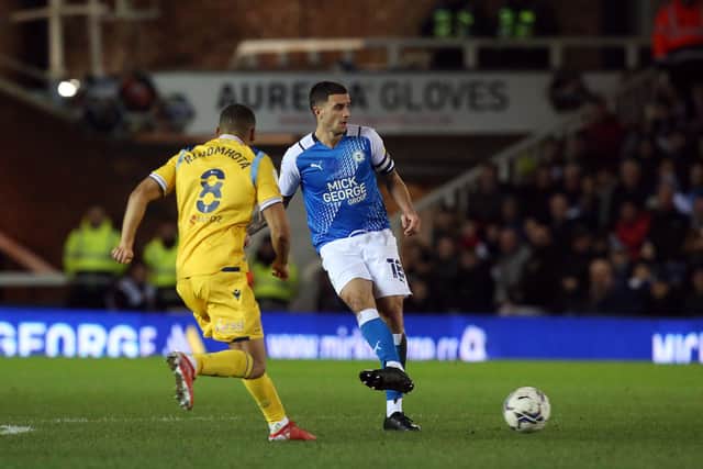 Oliver Norburn in action against Reading. Photo: Joe Dent.