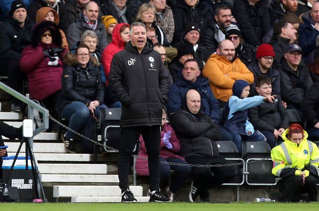 Peterborough United Manager Darren Ferguson during the game at Derby County. Photo: Joe Dent/theposh.com