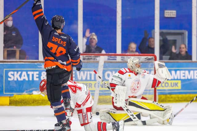 Duncan Speirs scored early for Phantoms at Bees. Photo: Darrill Stoddart.
