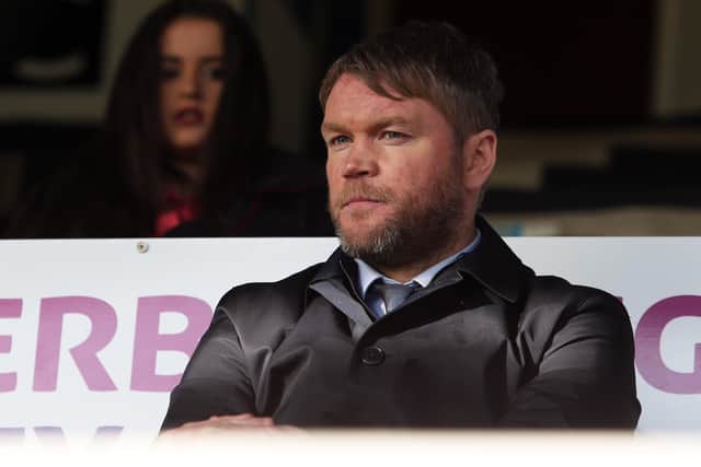 Grant McCann during his final game as Posh boss in February, 2018.