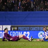 Will Grigg scores for Wigan to knock Manchester City out  of the FA Cup in 2018. Photo: Michael Regan/Getty Images.