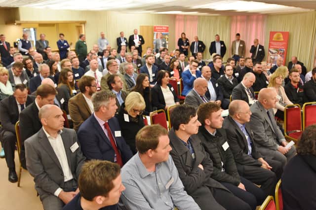 A packed Meet the Contractors event at a Cambridgeshire Chamber of Commerce event before the outbreak of Covid-19. EMN-170427-160743009