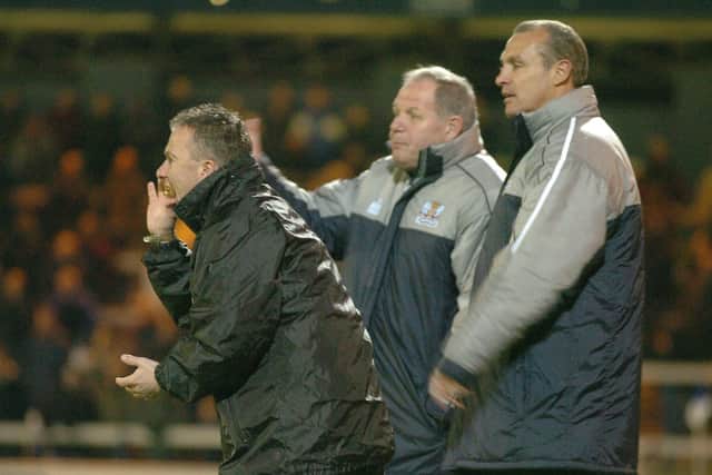 John Morling (left) in his Posh days