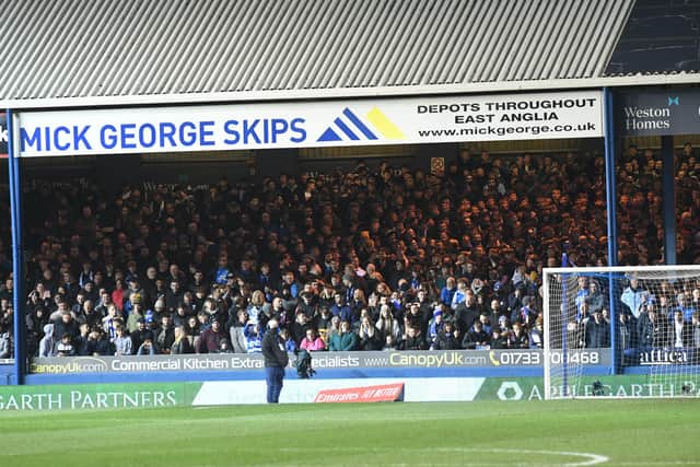 The London Road End terrace.