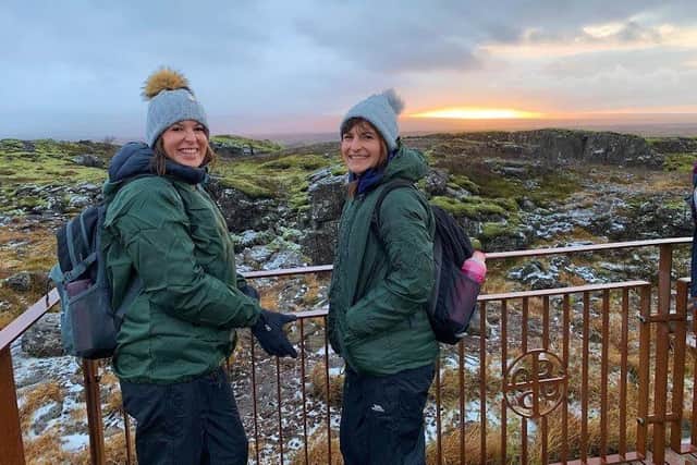 Natalie Torrens and Theresa Gillett have raised nearly £10,000 for Thorpe Hall Hospice