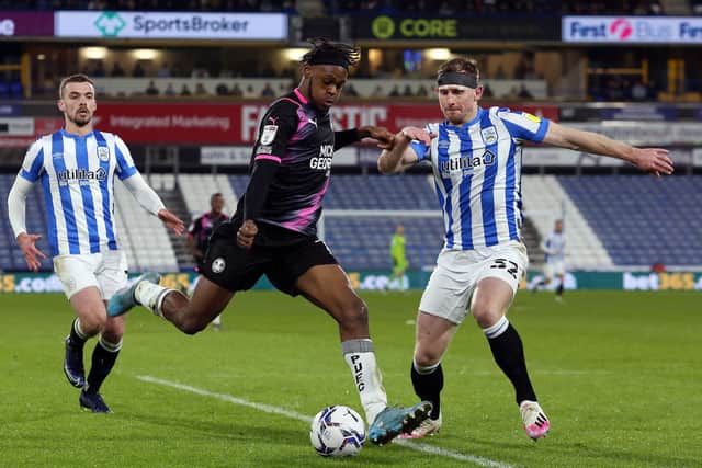 Ricky-Jade Jones in action for Posh at Huddersfield. Photo: Joe Dent/theposh.com.