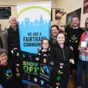 David Beever, owner of Sundays in Peterborough Cathedral precincts with members of the Peterborough Fairtrade Community