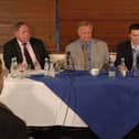POSH fans forum at London Road.  Pictured are Barry Fry, Ron Atkinson, Lee Porter and Steve Bleasdale.