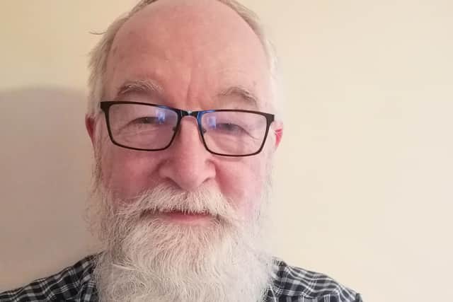 Robert Mapletoft, 75, will be showing his Irish red and white setter Raic at Crufts.
