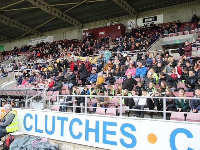 A record crowd watched on at Sixfields.