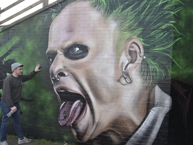 Some of the pieces created by Nathan in the city