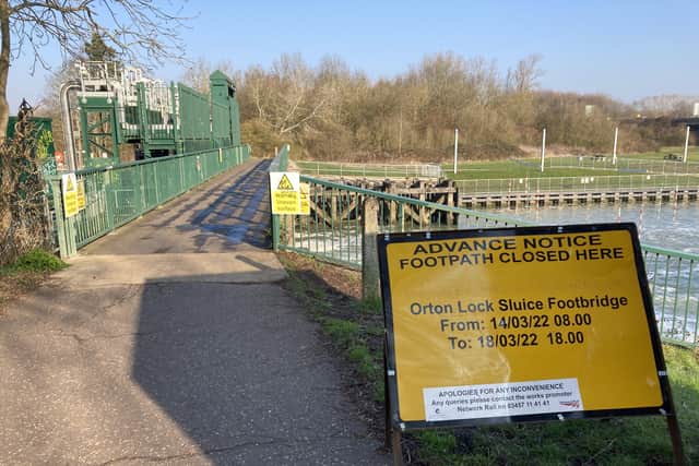 The bridge will be closed until Friday