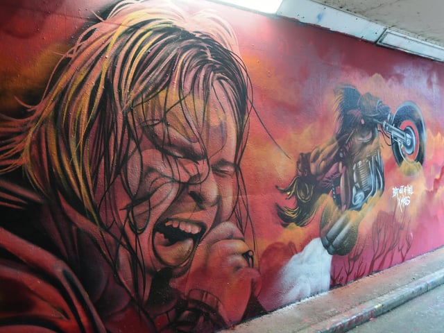 Some of the pieces created by Nathan in the city
