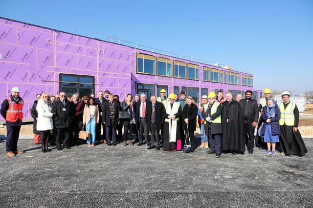 Guests at the blessing included mayor of Peterborough, councillor Stephen Ward, city Catholic head teachers and priests, ecumenical representatives, education staff and Canon Andrew Read, diocesan director of Education in the Anglican Diocese of Ely.