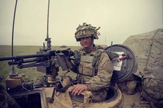 Del served as a combat engineer in the military.
