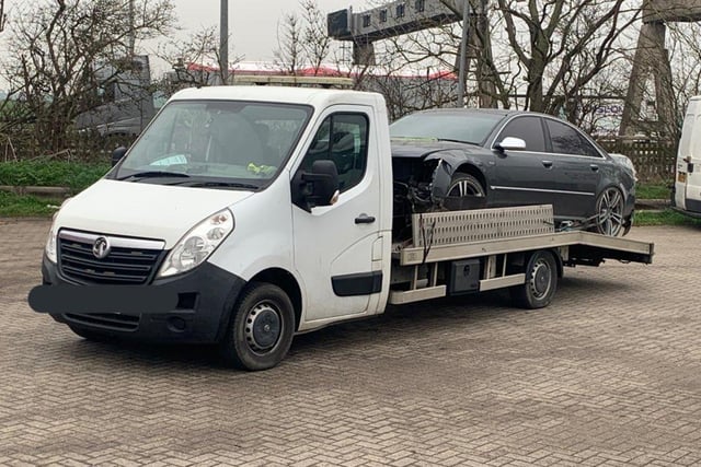 This vehicle was stopped and found to be overweight on the A1M in Sawtry. Further enquiries revealed it was also being driven without insurance and the driver was reported. The vehicle was seized and prohibited from moving until the excess weight was offloaded.