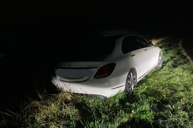 Officers received reports of this driver veering all over the road. The vehicle was followed by a concerned driver where it eventually got stuck on a grass verge. The driver blew over the limit at the roadside and was arrested but failed to provide in custody.