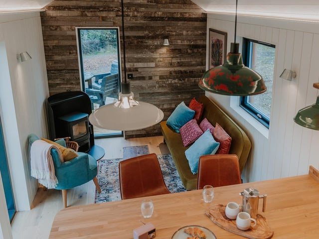The cosy cabin comes equipped with a wood-burner and firewood is provided for each stay.