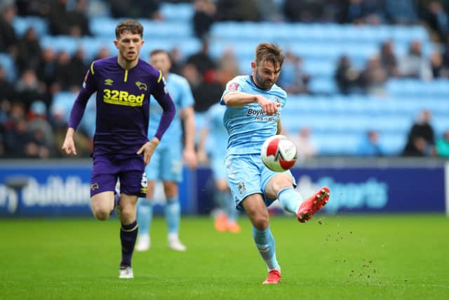 Matt Godden scored for Coventry against Derby. Photo: Marc Atkins/Getty Images.