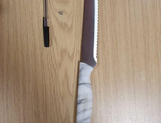 A weapon found by police