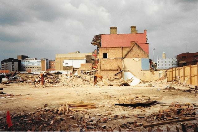 Andy Cole's picture of the pre Rivergate demolition in spring 1988.