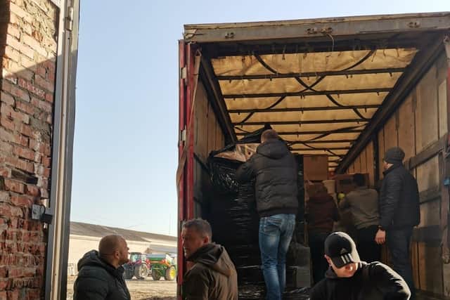 Peterborough aid items arriving in Ukraine