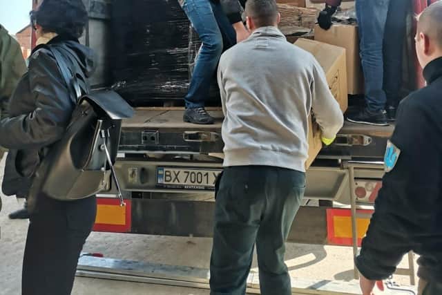 Peterborough aid items arriving in Ukraine