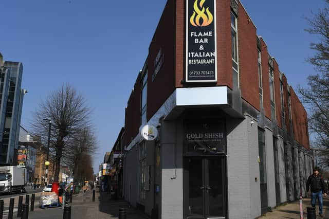 Flame Bar, Broadway which closed recently and is to be replaced.