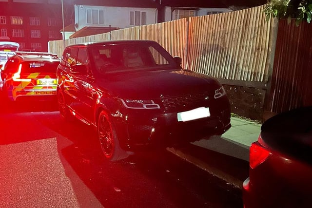 This vehicle was only stolen for a few hours before it was located by officers. It was pursued at 135mph before the driver managed to escape. Forensics are pending. (Photo: BCH Road Policing Unit @roadpoliceBCH)