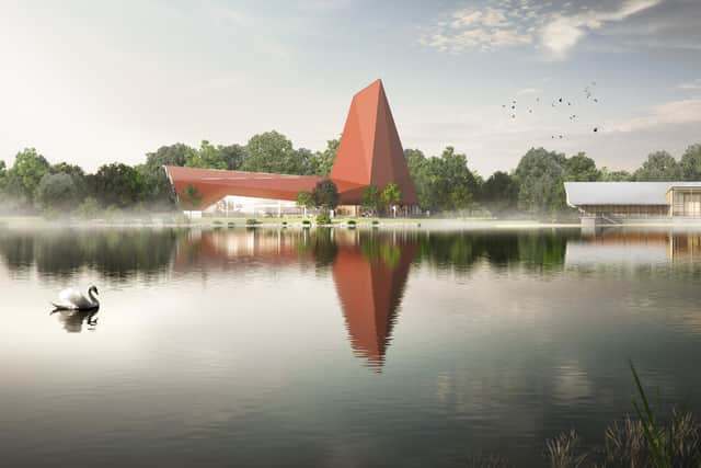An image of the proposed Climbing Walls planned for Nene Park.
