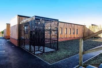 The units feature ‘catios’ - which offer the cats in care access to vital outdoor space.