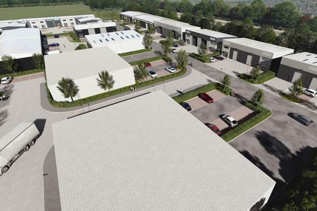 How the new units will look with the completion of Enterprise Park in Yaxley