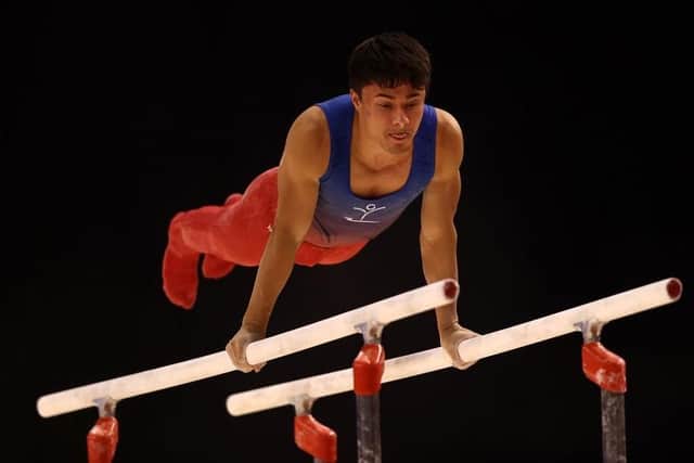 Jake Jarman in action at the British Championships. Photo: Naomi Baker/Getty Images.